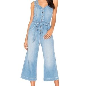 EUC 7 FOR ALL MANKIND Denim Racerback Jumpsuit